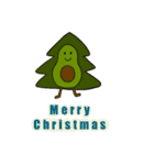 アボカドのメリークリスマス（個別スタンプ：1）