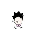 髪が立っている赤ちゃんのスタンプ（個別スタンプ：13）