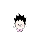 髪が立っている赤ちゃんのスタンプ（個別スタンプ：14）
