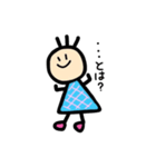 かみの毛3本娘（個別スタンプ：2）