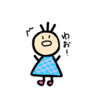 かみの毛3本娘（個別スタンプ：3）