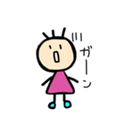 かみの毛3本娘（個別スタンプ：8）