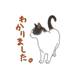 ねこ×ねこお返事Part2（個別スタンプ：5）