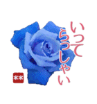 創れる落款印（遊印）… 青い薔薇 カスタム（個別スタンプ：8）