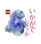 創れる落款印（遊印）… 青い薔薇 カスタム（個別スタンプ：36）