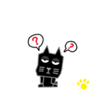 カク猫のスタンプ3 （黒猫）（個別スタンプ：15）