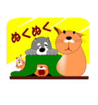 子犬と子猫の冬休み（個別スタンプ：14）