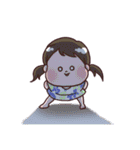かわいい三姉妹とトイプードル（個別スタンプ：23）