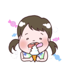 かわいい三姉妹とトイプードル（個別スタンプ：36）