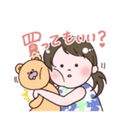 かわいい三姉妹とトイプードル（個別スタンプ：38）