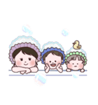 かわいい三姉妹とトイプードル（個別スタンプ：40）