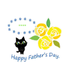 カスタム☆黒猫ちゃんのお祝いスタンプ。（個別スタンプ：22）