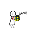 ほんわか白いひと（個別スタンプ：6）