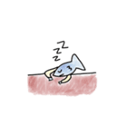 アーモンドちゃん小魚くん（個別スタンプ：1）