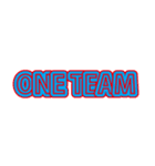 One Team ワンチーム（個別スタンプ：4）