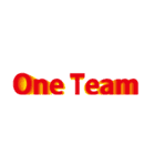 One Team ワンチーム（個別スタンプ：9）