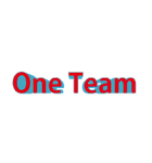 One Team ワンチーム（個別スタンプ：10）