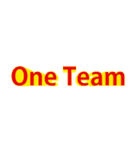 One Team ワンチーム（個別スタンプ：11）