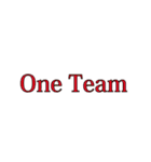 One Team ワンチーム（個別スタンプ：22）