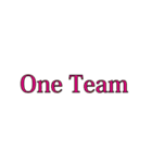 One Team ワンチーム（個別スタンプ：26）