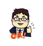 ふわめがね君（個別スタンプ：1）