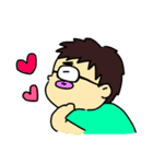 ふわめがね君（個別スタンプ：34）