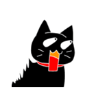 くろねこミンク（個別スタンプ：24）