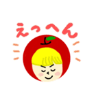あんあぽー2 りんごの女の子のスタンプ2（個別スタンプ：14）