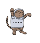しゃつねこ(茶とら×文字T)（個別スタンプ：10）