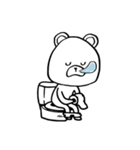 いつも眠い、眠いクマ。（個別スタンプ：7）