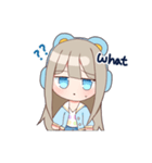 ゴロゴロ、クマヘッドセット！（個別スタンプ：5）