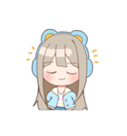 ゴロゴロ、クマヘッドセット！（個別スタンプ：23）