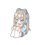 ゴロゴロ、クマヘッドセット！（個別スタンプ：31）