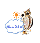 フクロウいっぱい*（個別スタンプ：13）