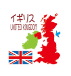 イギリス・アイルランドの地図（個別スタンプ：2）