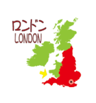 イギリス・アイルランドの地図（個別スタンプ：4）
