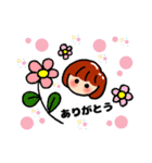 ボブガール（水玉）（個別スタンプ：1）
