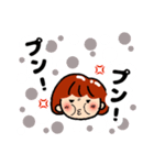 ボブガール（水玉）（個別スタンプ：8）