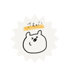かたよりしろくま（個別スタンプ：3）