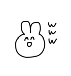 割と適当なうさちゃん（個別スタンプ：6）