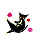 猫とお花（個別スタンプ：7）