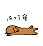 茶色いトイプードルのゆるい毎日（個別スタンプ：16）