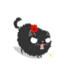 黒い猫は黑doudou、ただのカジュアル（個別スタンプ：1）