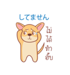 タイ語・日本語通訳チワワ犬のカッパーくん（個別スタンプ：34）