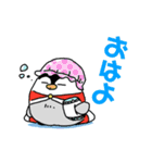 王様風ペンギン（個別スタンプ：2）