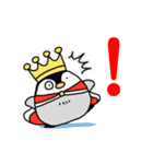 王様風ペンギン（個別スタンプ：9）