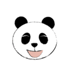 パンダの顔のデッサン（個別スタンプ：5）