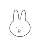 やる気のないうさぎ！（個別スタンプ：16）