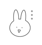 やる気のないうさぎ！（個別スタンプ：17）