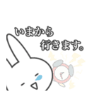 やる気のないうさぎ！（個別スタンプ：34）